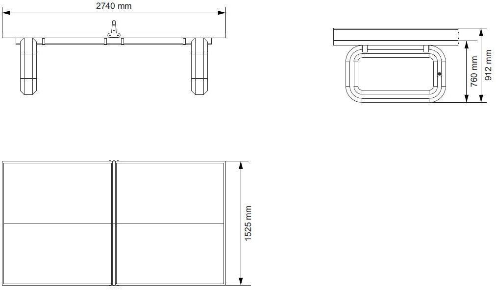 ENCHO ENCHEV - ETE Бетонный стол для пинг-понга  180  - Вид №3