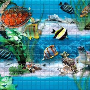 Панель ПВХ 0,3 мозаика «Подводный мир» STELLA STSR-752