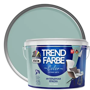 Краска для стен и потолков Trend Farbe цвет Магическая мята 2.5 л