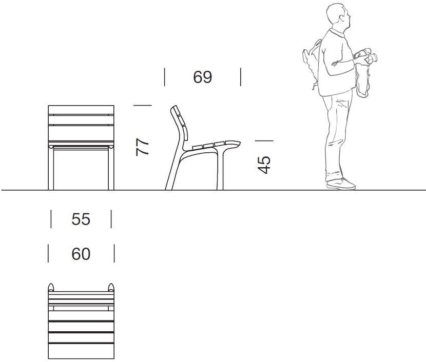 URBIDERMIS Садовый стул из дерева Neoromántico sun-id-1356381 - Вид №2