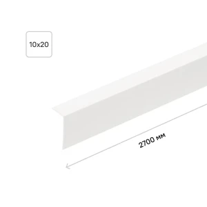 Угол арочный 10x20x2700 мм ПВХ цвет серый 18324329 STLM-2200794