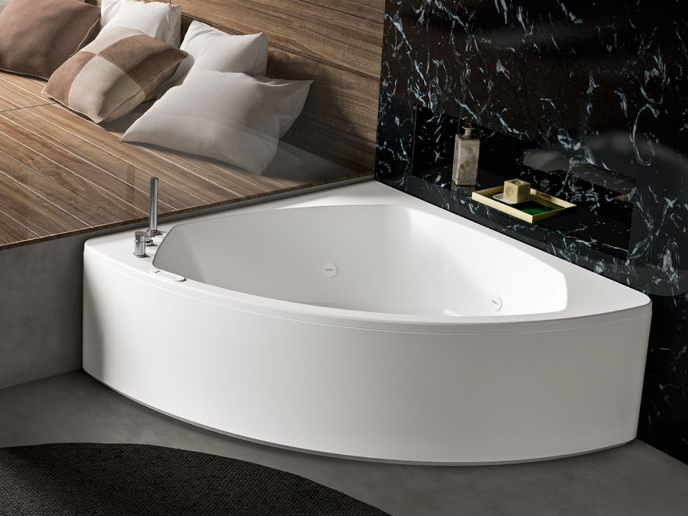 Акриловая угловая ванна с гидромассажем Albatros THEA ARCH-00049991 - Вид №3