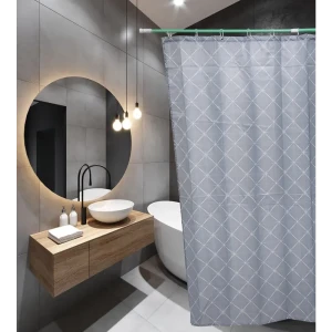 91959263 Шторка для ванной комнаты SANTREK HOME 307794 180x180см цвет разноцветный STLM-1518659