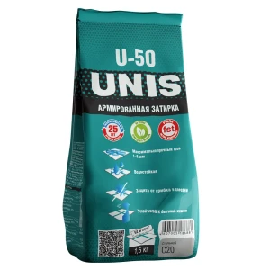 91944675 Затирка цементная Unis 1.5кг стальной STLM-1497644