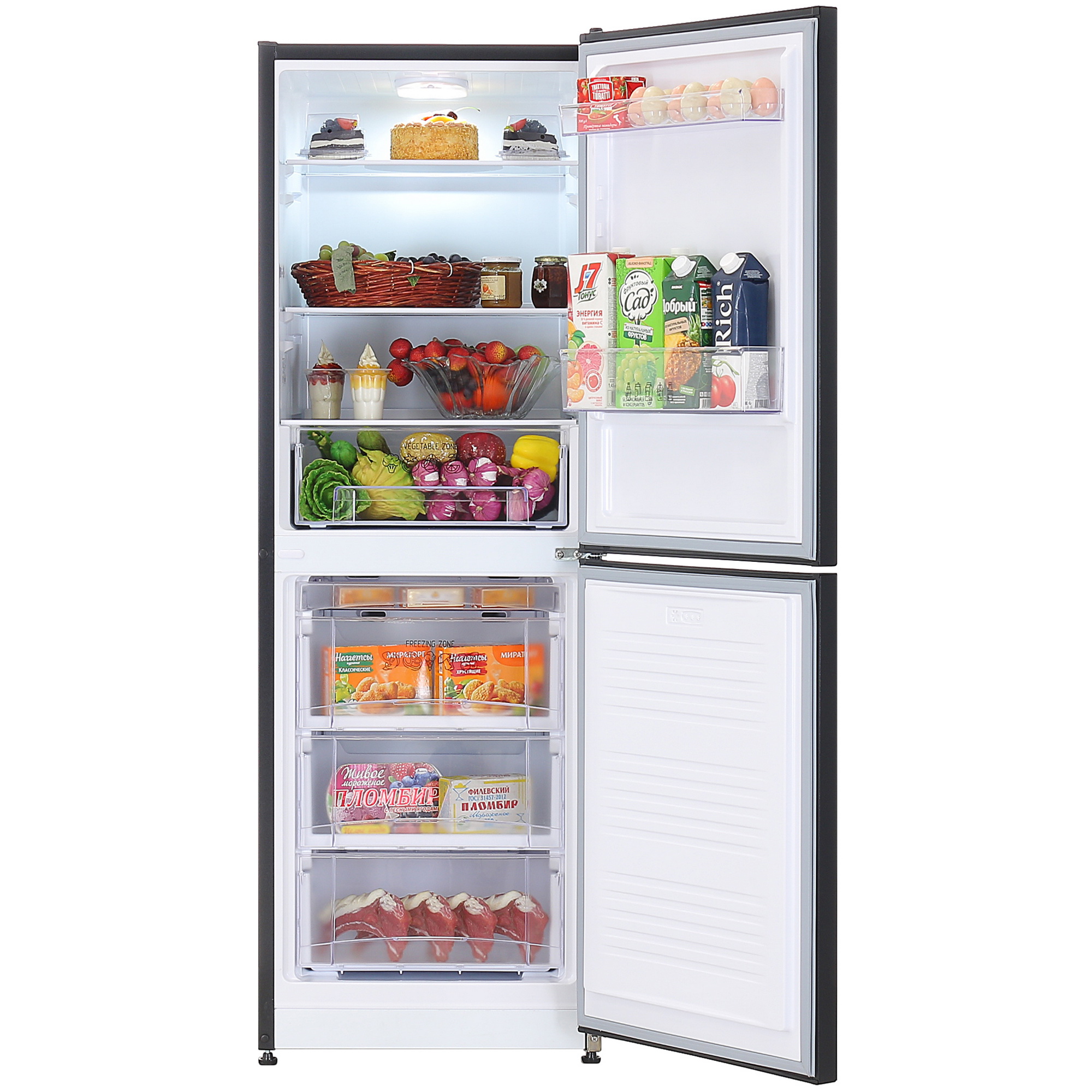 9021275 Холодильник с морозильником   Nordfrost NRB 161NF B черный STDN-0093953 - Вид №5