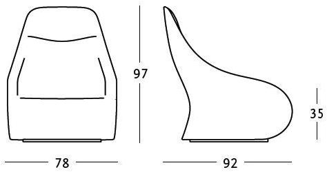 Zanotta Поворотное кресло bergere sun-id-1462810 - Вид №7