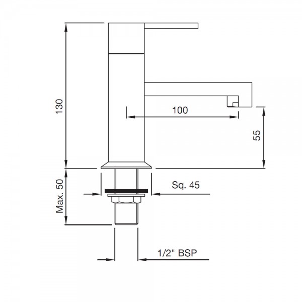 LEB-ACR-45001 Кран для раковины Artize Le Blanc Античная медь  - Вид №1
