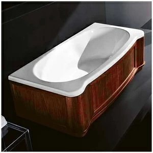 Ванна Gruppo treesse New Classic Young VTL-V6741-DX-WO белая прямоугольная правая орех