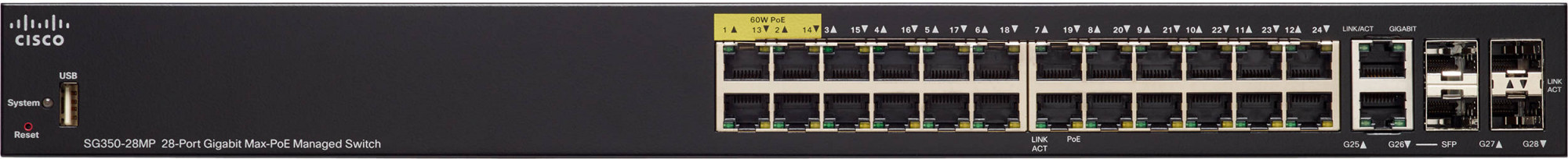 SG350-28MP-K9-EU sg350-28mp 28-port gigabit poe managed switch Cisco Santreyd 