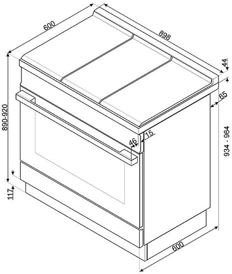 Smeg Отдельностоящая кухня Portofino sun-id-1459326 - Вид №1