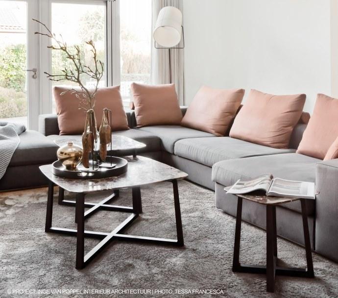 Flexform Квадратный журнальный столик с мраморной столешницей Gipsy sun-id-1452231 - Вид №1