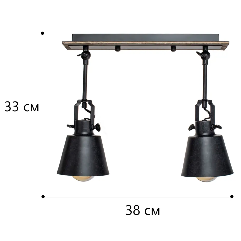 Спот Barrel 2xE27x40 Вт LAMPLANDIA STLM-2098936 - Вид №10