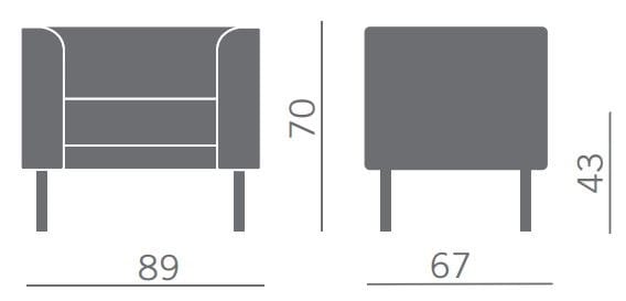 Кожаное кресло с подлокотниками Kastel ARCH-00094037 - Вид №2