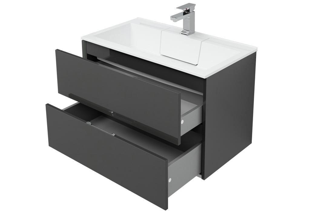 Мебель для ванной Aquanet Алвита 80 серый антрацит 00241387 - Вид №10