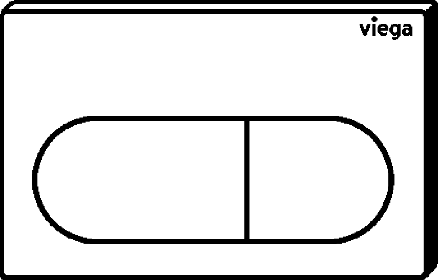 Viega Панель смыва Prevista для унитазов 8602.1 (773748) 773 748 - Вид №2