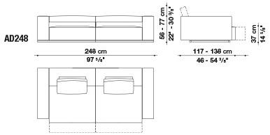 Диван-кресло из ткани Andy '13 Santreyd sun-id-1480652 - Вид №4