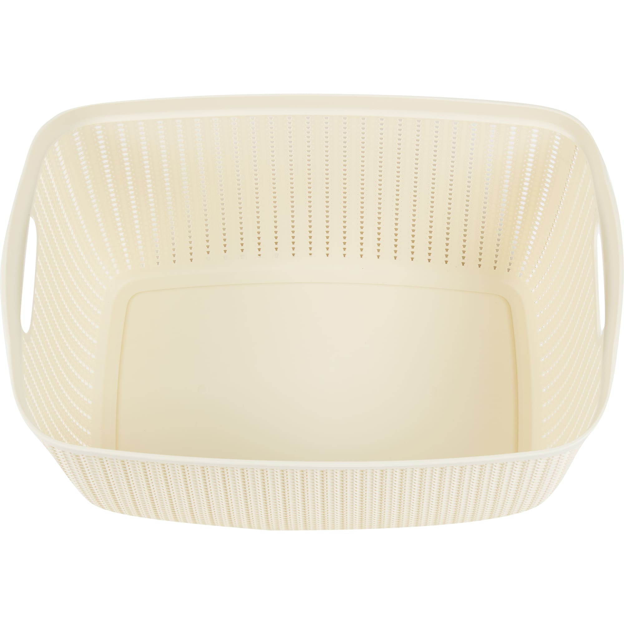 82291334 Корзина для белья 26 л цвет слоновая кость ВЯЗАНИЕ Santreyd  - Вид №2