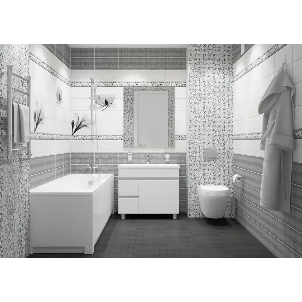 ARTENS Нимфея — декоративная ПВХ панель цвета магнолия для стильного интерьера 86360359 STLM-0068083 - Вид №2