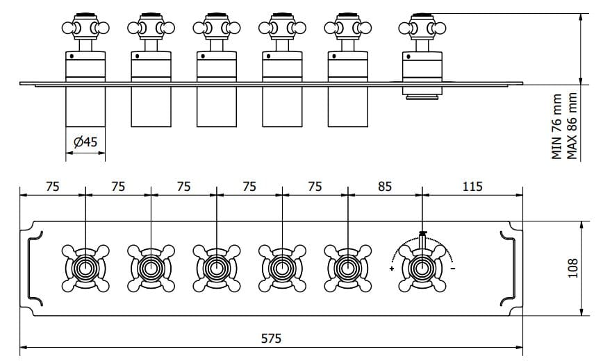 Термостатический смеситель для душа IB Aqua ARCH-00091743 - Вид №2