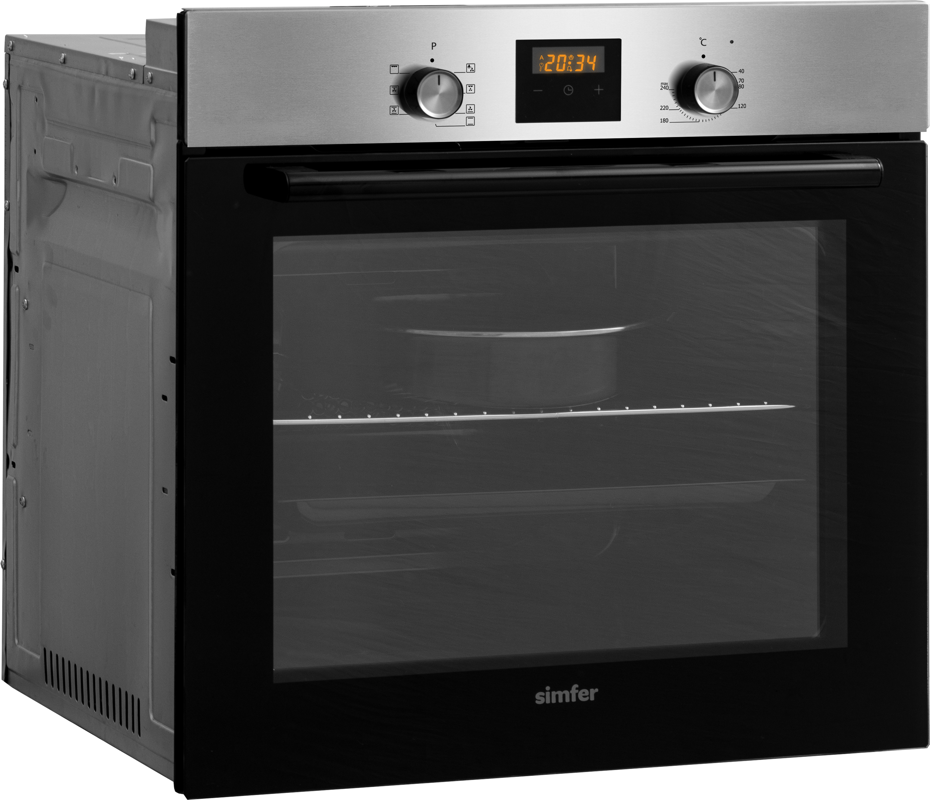 9125101 Электрический духовой шкаф Simfer B6EM56024 серебристый STDN-0023555 - Вид №1