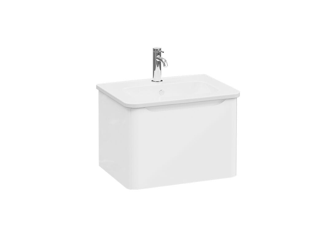 Подвесной шкаф для умывальника со встроенной раковиной VitrA Bathrooms Integra Round ARCH-00143563 - Вид №1