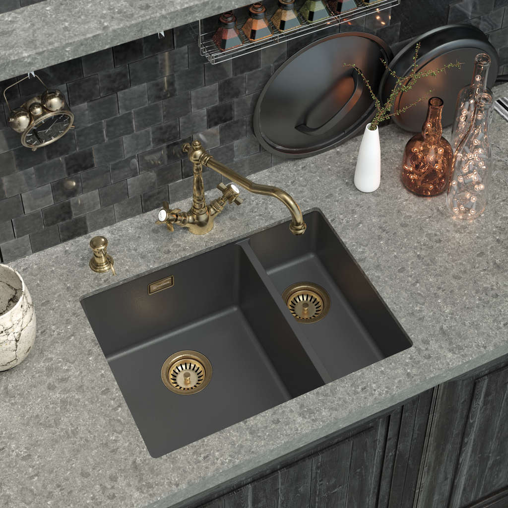 Кухонная мойка Kata 55-2-U GR OMOIKIRI 4993390 - Вид №1