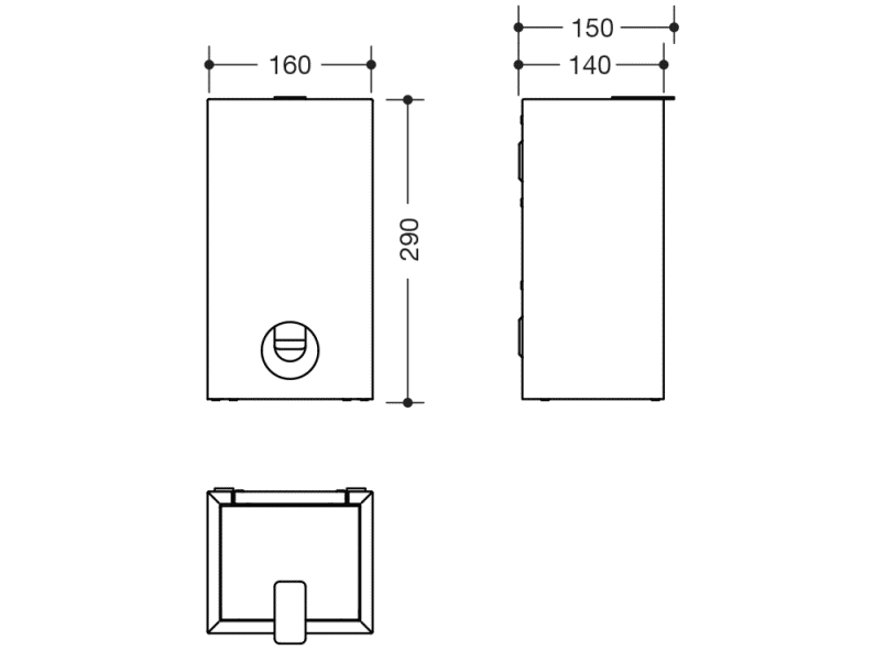 900.05.00660 гигиеническая комбинация HEWI System 900 - Вид №4