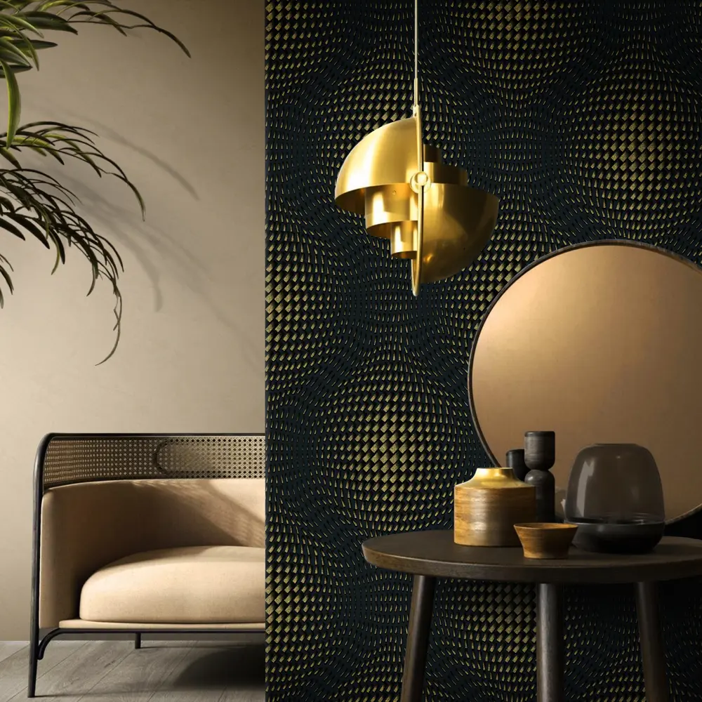 Обои флизелиновые Erismann Phantom золотистые 1.06 м ЭР60410-08 STLM-2157590 - Вид №3