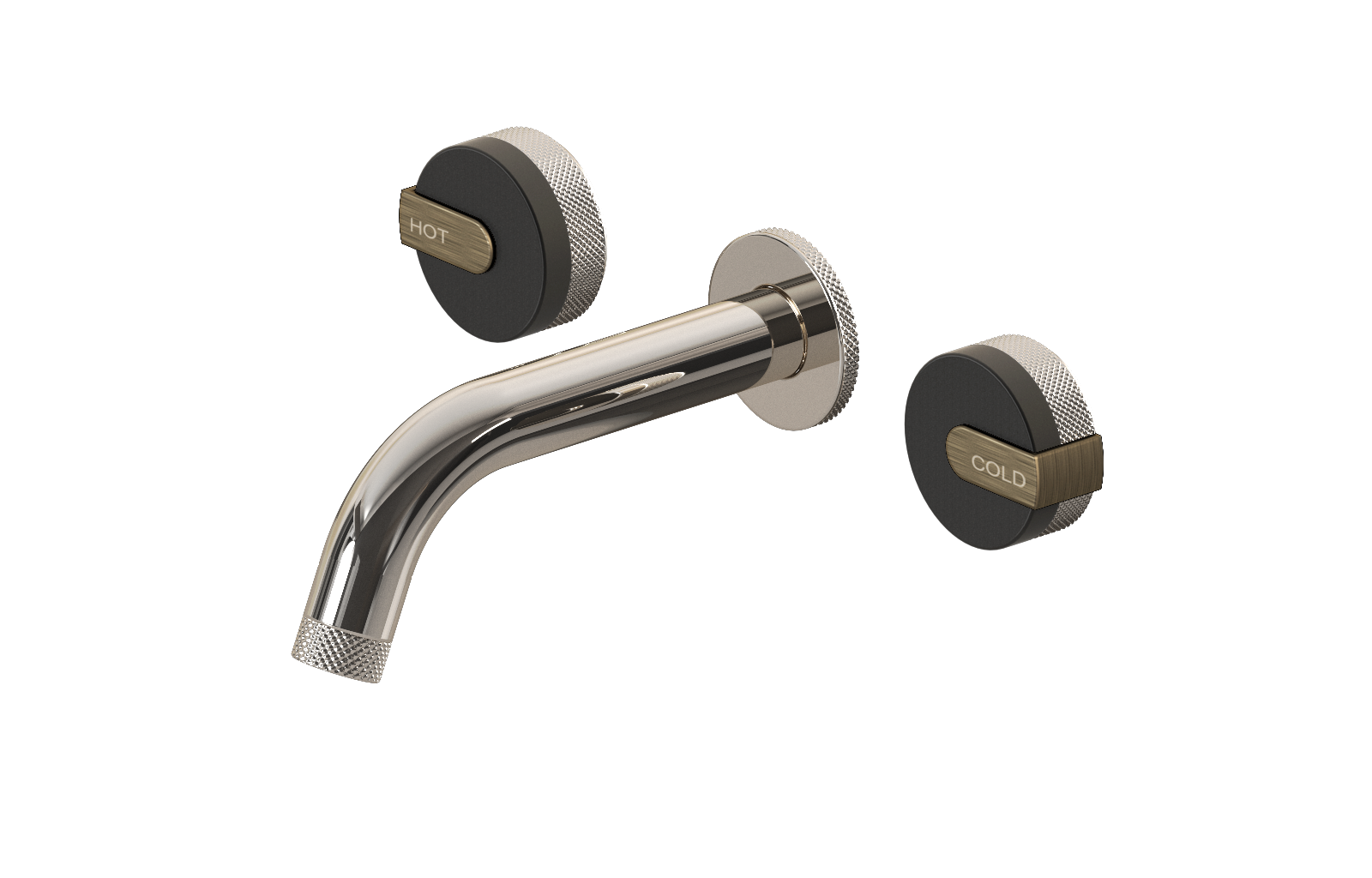 E-11530-R1BK-L1VBB-PN Смеситель для умывальника из 19,1см носикем (внешняя часть) GRAFF MOD+