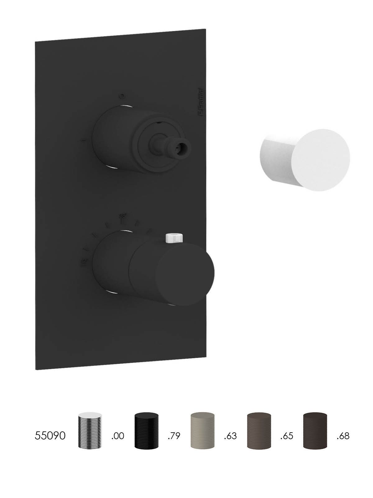 Встраиваемый термостатический смеситель для душа с 2 отверстиями Rubinetterie Frattini ARCH-00045320 - Вид №16