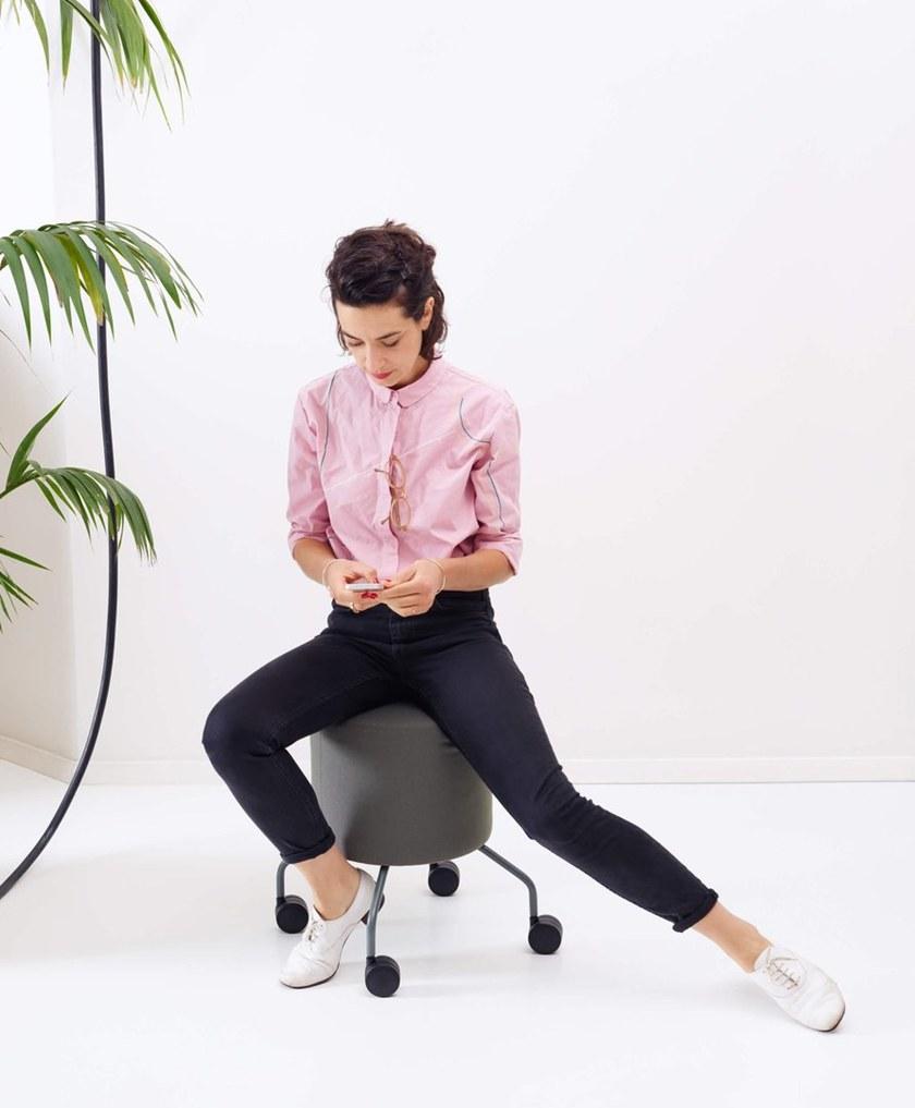 COR Круглый пуф на колесиках Drop sun-id-1423230 - Вид №6