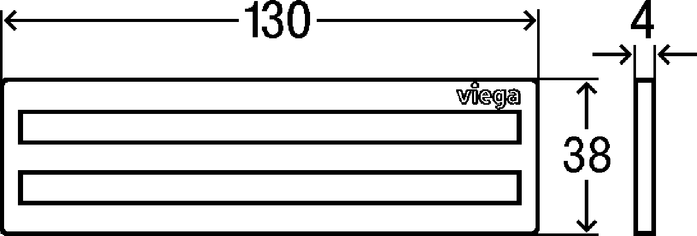 Viega Вкладка душевого лотка Advantix Cleviva 4981.6 (794 200 1))  - Вид №2