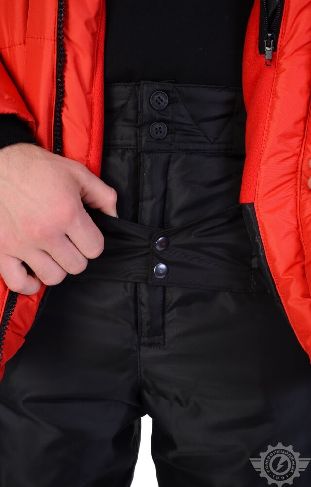 69384 Куртка "Тайгер" зимняя красно-черная  Зимняя спецодежда  размер 60-62/170-176  - Вид №11