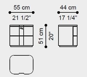 Многослойная прямоугольная тумбочка с ящиками ETRO Home Interiors Lasa ARCH-00051539 - Вид №6