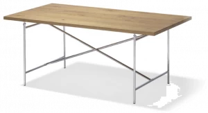 Richard Lampert Прямоугольный стол из стали и дерева с регулируемой высотой Eiermann