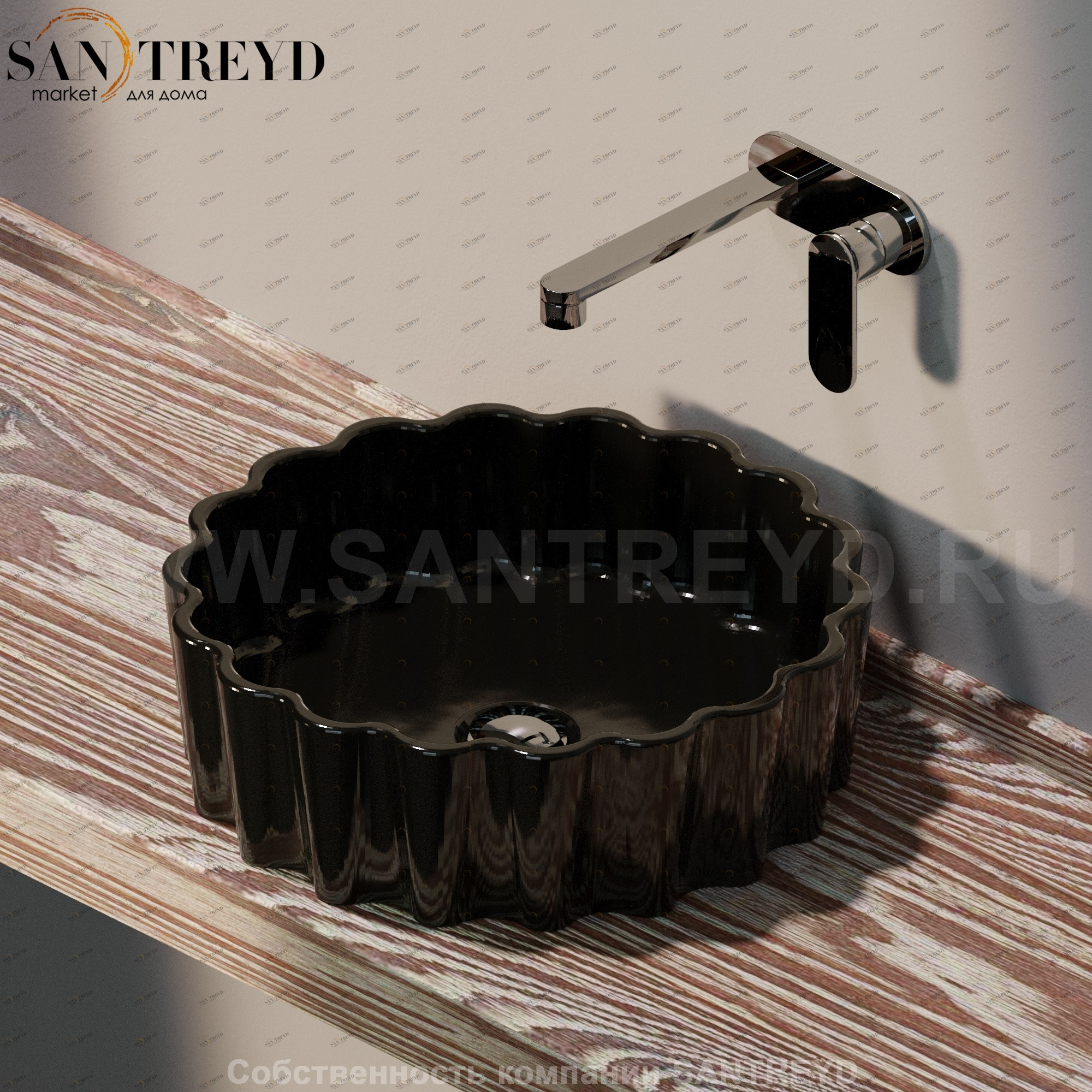 DZ46L9017 Накладная раковина на столешницу  круглая Ceramica Flaminia Doppio Zero