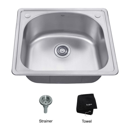 KTM24 Мойка кухонная прямоугольная Krausru  - Вид №4