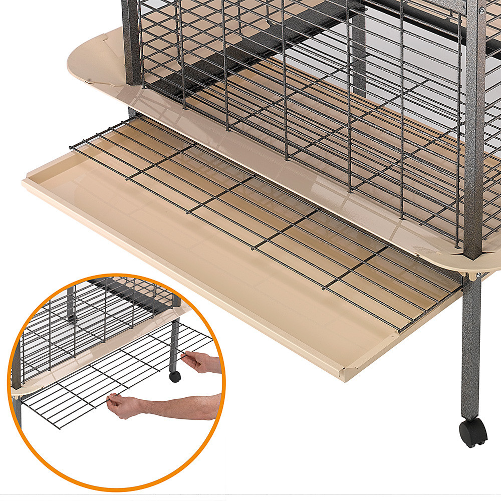 Т0041615 Вольер для птиц EXPERT 70 для крупных попугаев 94,5x81x156см FERPLAST  - Вид №2