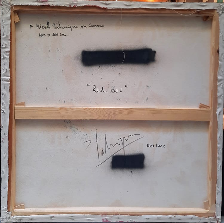 Картина ICI ET LÀ PETIT VIBRANT RED ARCH-00065926 - Вид №1