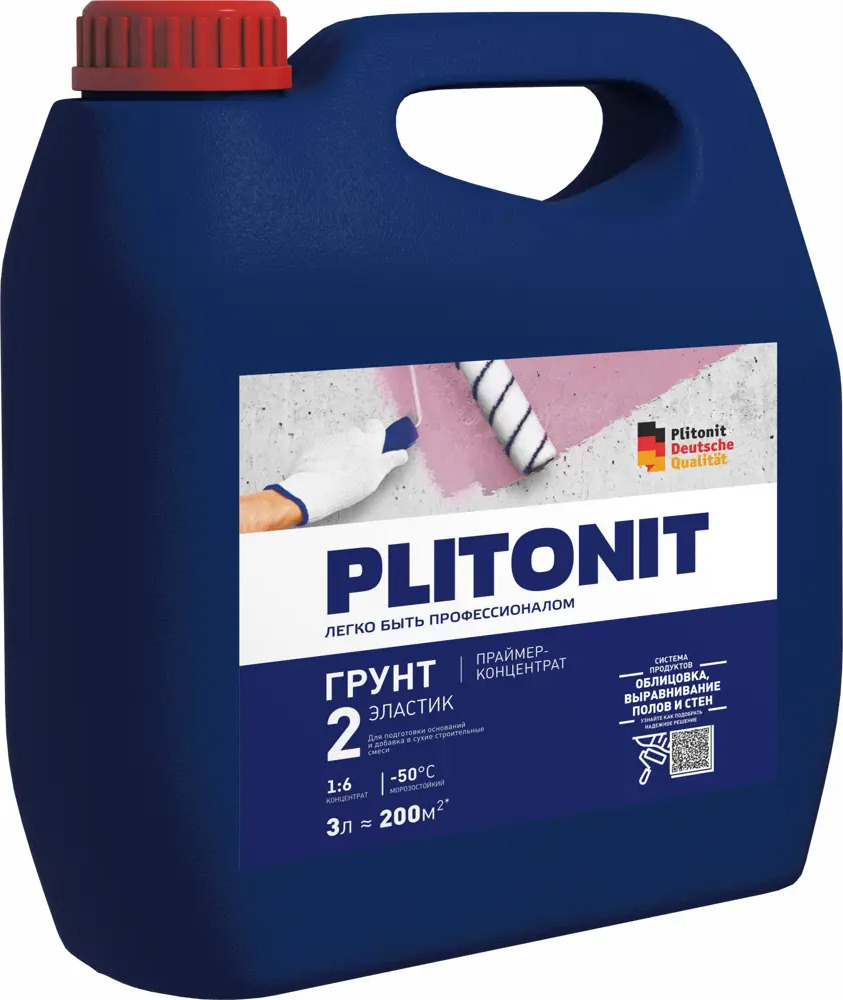 90344582 Грунтовка концентрат Plitonit Эластик 3кг STLM-1018659