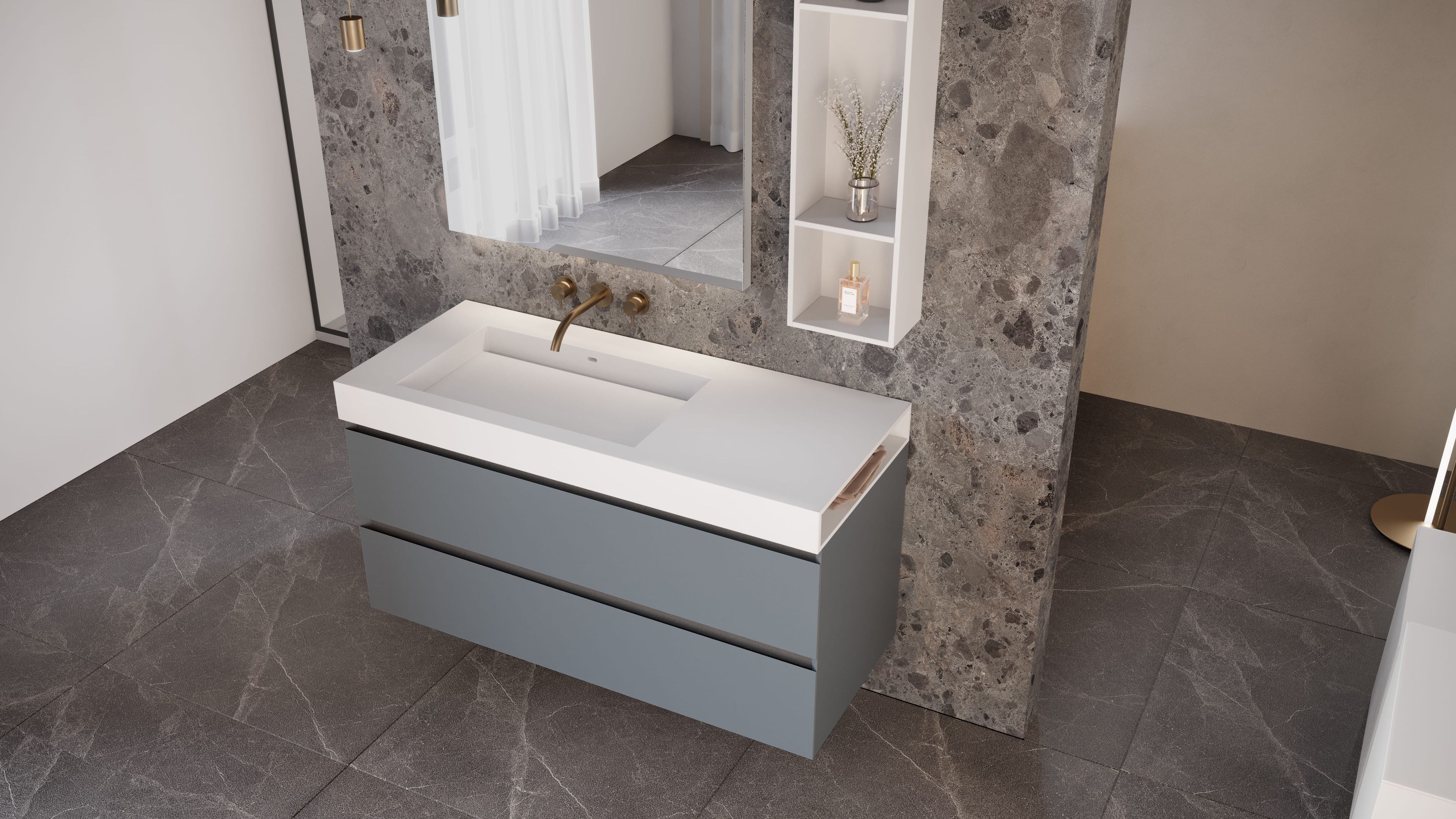 Прямоугольная раковина Corian® с столешницей Acquapazza Corian ® elements ARCH-00028854 - Вид №4