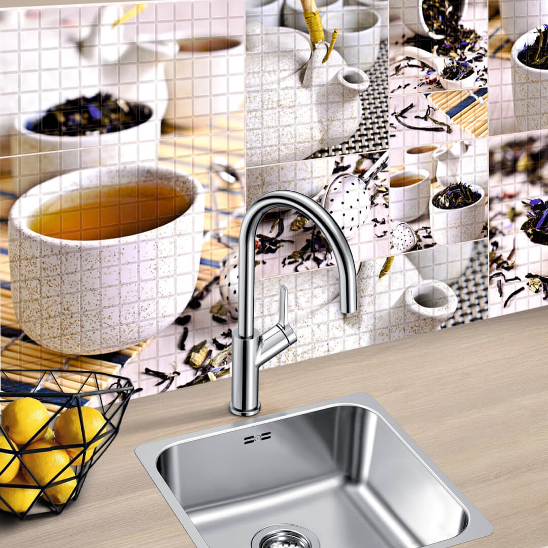 Панель ПВХ 0,3 мозаика Чайная церемония STELLA Бюджет STSR-680 - Вид №1