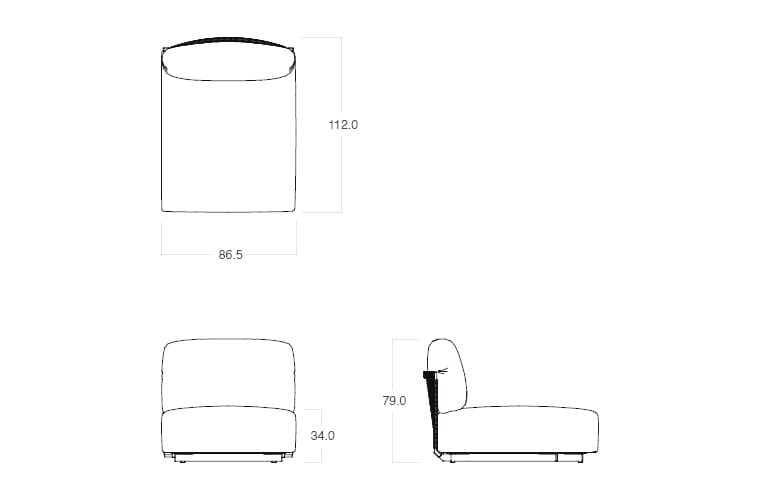 Ткань сад диван TRIBÙ узлы ARCH-00077671 - Вид №18