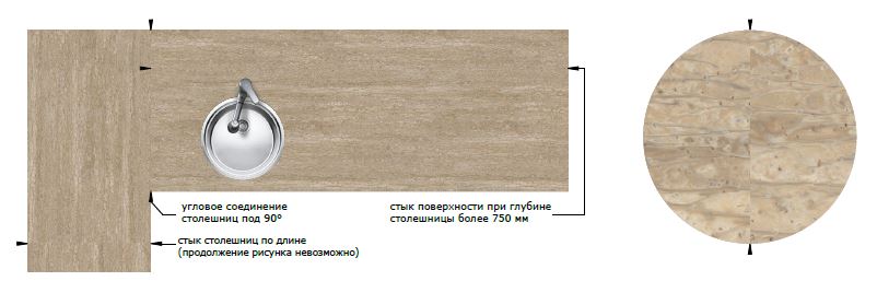 Столешницы для кухни - Сиракуза LIGRON LIST186 1815 - Вид №3