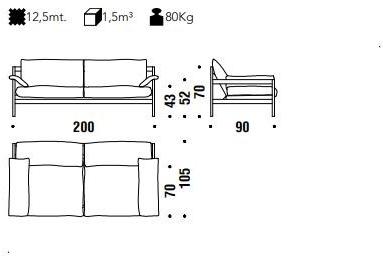 Moroso 3-х местный диван со съемным чехлом Iron maiden sun-id-1469930 - Вид №2