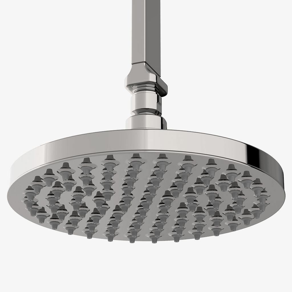 FMSH20 Опалубка для установки на потолок 8-дюймовая насадка дождевого душа, рычаг и фланец Waterworks Formwork