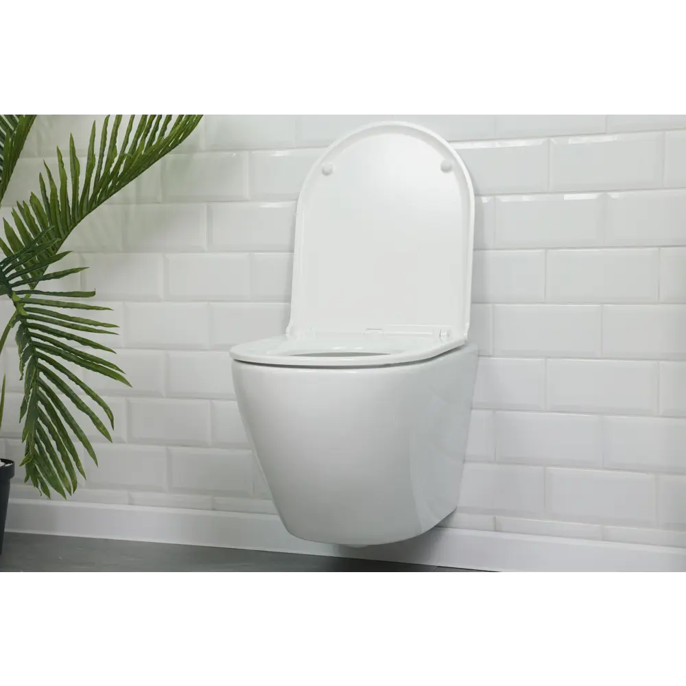 Alcora Encanto — подвесной унитаз с микролифтом и безободковой системой 89373664 STLM-0978273 - Вид №6