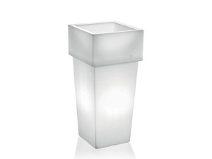 Светящийся квадратный садовый горшок из полиэтилена