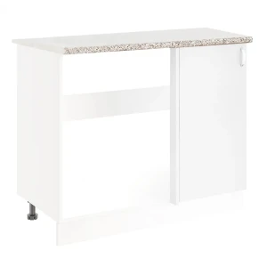 91849153 Напольный шкаф Home угловой 100x82.80x44 см фасад белый ЛДСП каркас белый Santrek STLM-1536745