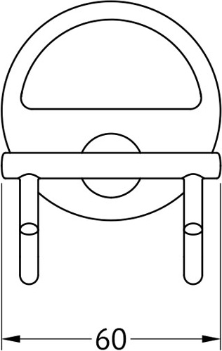 LUX 002 Крючок двойной FBS Luxia - Вид №1